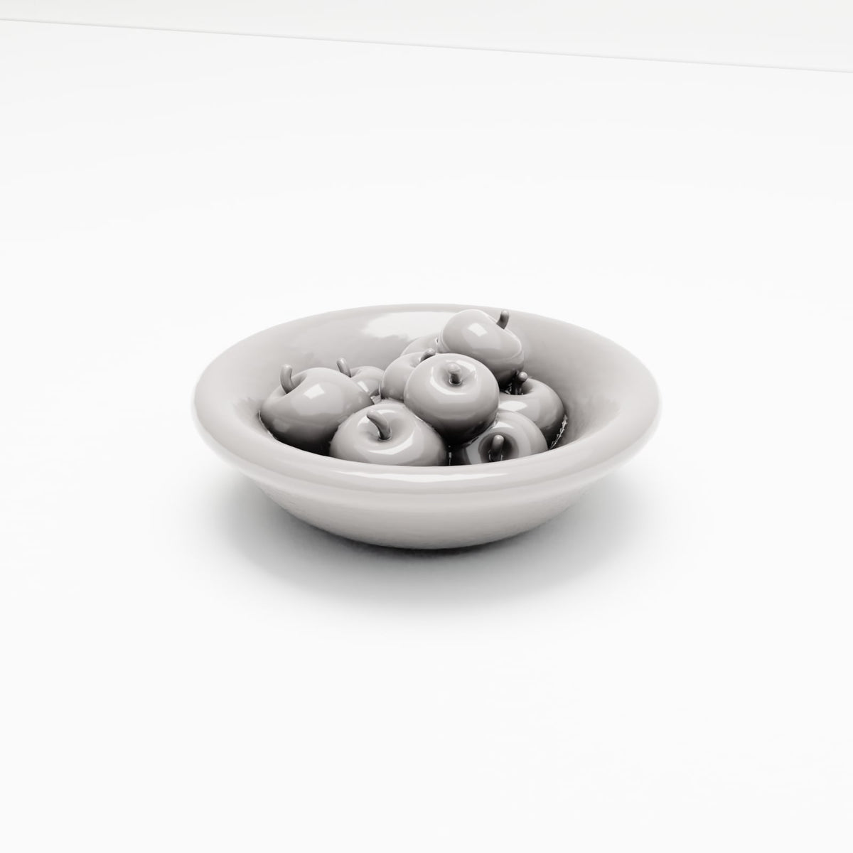 MyPortal 204 0: Diorama cucina e tavola: ciotola della frutta con mele (Rif. 204D)
