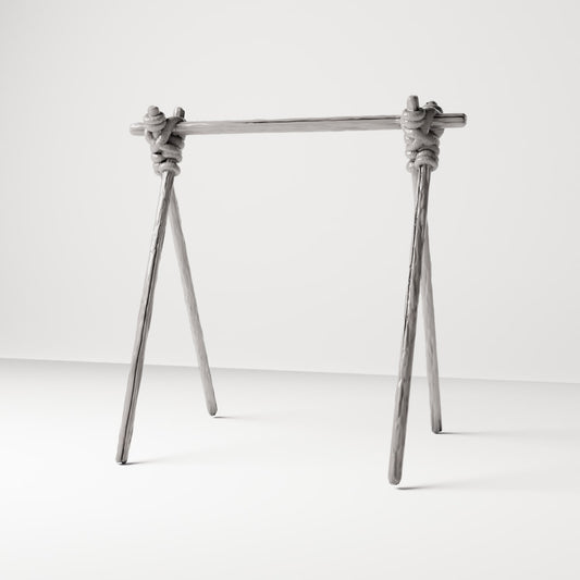 Diorama Modellbau Produktfoto 0: Diorama Werkzeuge & Handwerk: Leder-Trockengestell (Ref. 221D)