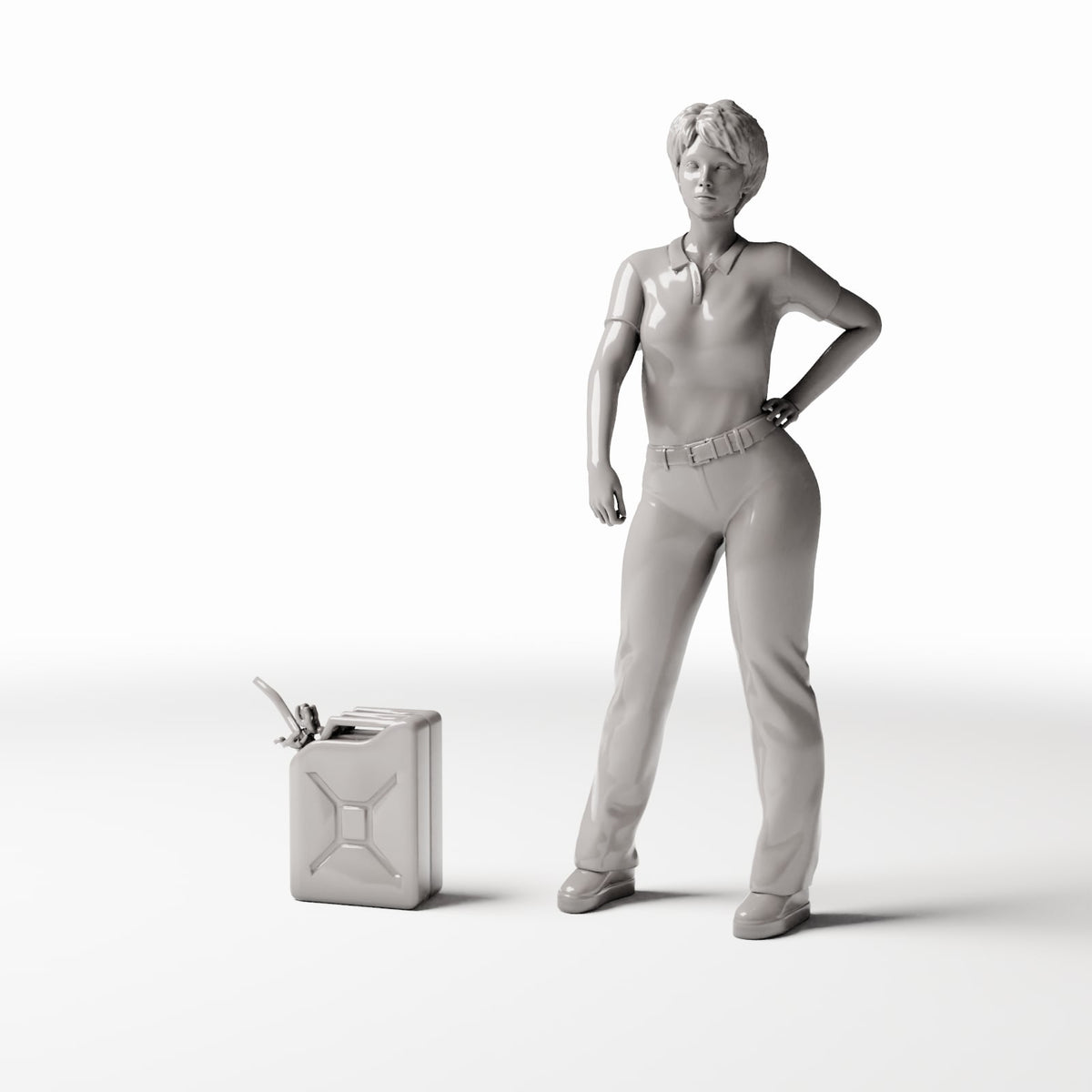Modelarskie zdjęcie produktu dioramy 1: Diorama - obozowisko: otwarty wojskowy kanister na paliwo (Ref. 279D)
