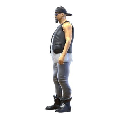 Zdjęcie produktu 6 z 6: Figurka miniaturowa: Biker/Członek gangu z kamizelką i okularami przeciwsłonecznymi (nr 285)