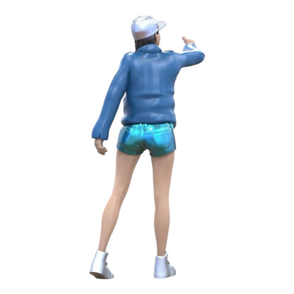 Produktbild 5 von 7: Miniatur Figur: Jungendlicher Sprayer - Junge Frau mit Kappe und Graffiti Spraydose (Nr. 287)
