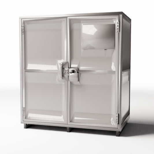 Zdjęcie produktu do modelarstwa dioramowego 0: Diorama wojskowa: duża szafa na broń z zamkniętymi drzwiami (Ref. 294D)