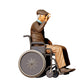 3DP Miniatures 2: Sitzende Figur: Person im Rollstuhl mit erhobener Hand (Ref. Nr. 454)
