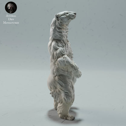 Foto do produto Figura de Animal Diorama, Modelismo: 0: Figura de Animal Selvagem: urso polar em pé – Polar Bear (Ref 01_01_26)