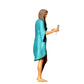 Diorama Modellbau Produktfoto 0: Pool Party Gäste - Frau mit Badeanzug und Sektglas (Ref. Nr. 322)