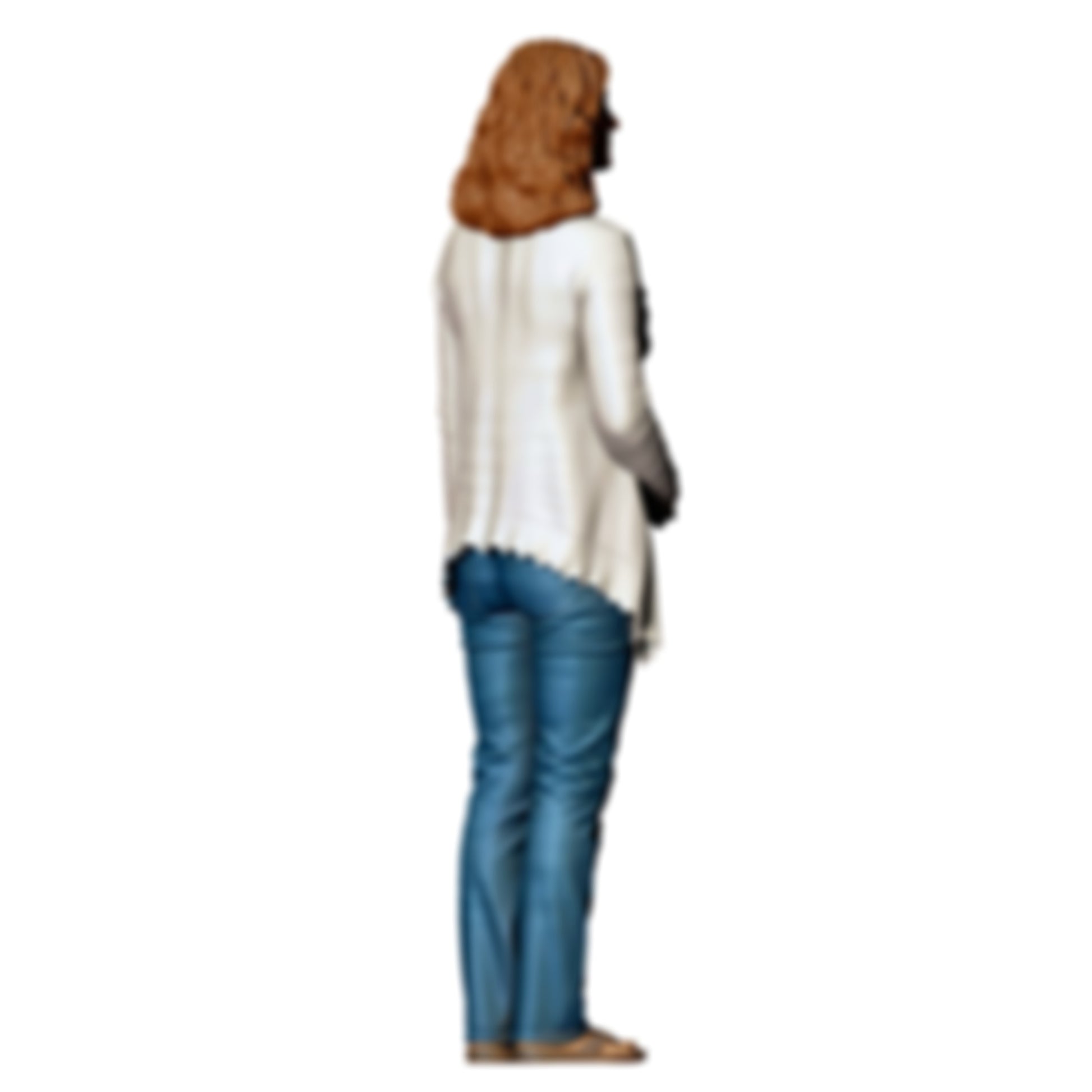 3DP Miniatures 2: Stehende Figur: Frau mit Hand am Bauch (Ref. Nr. 509)