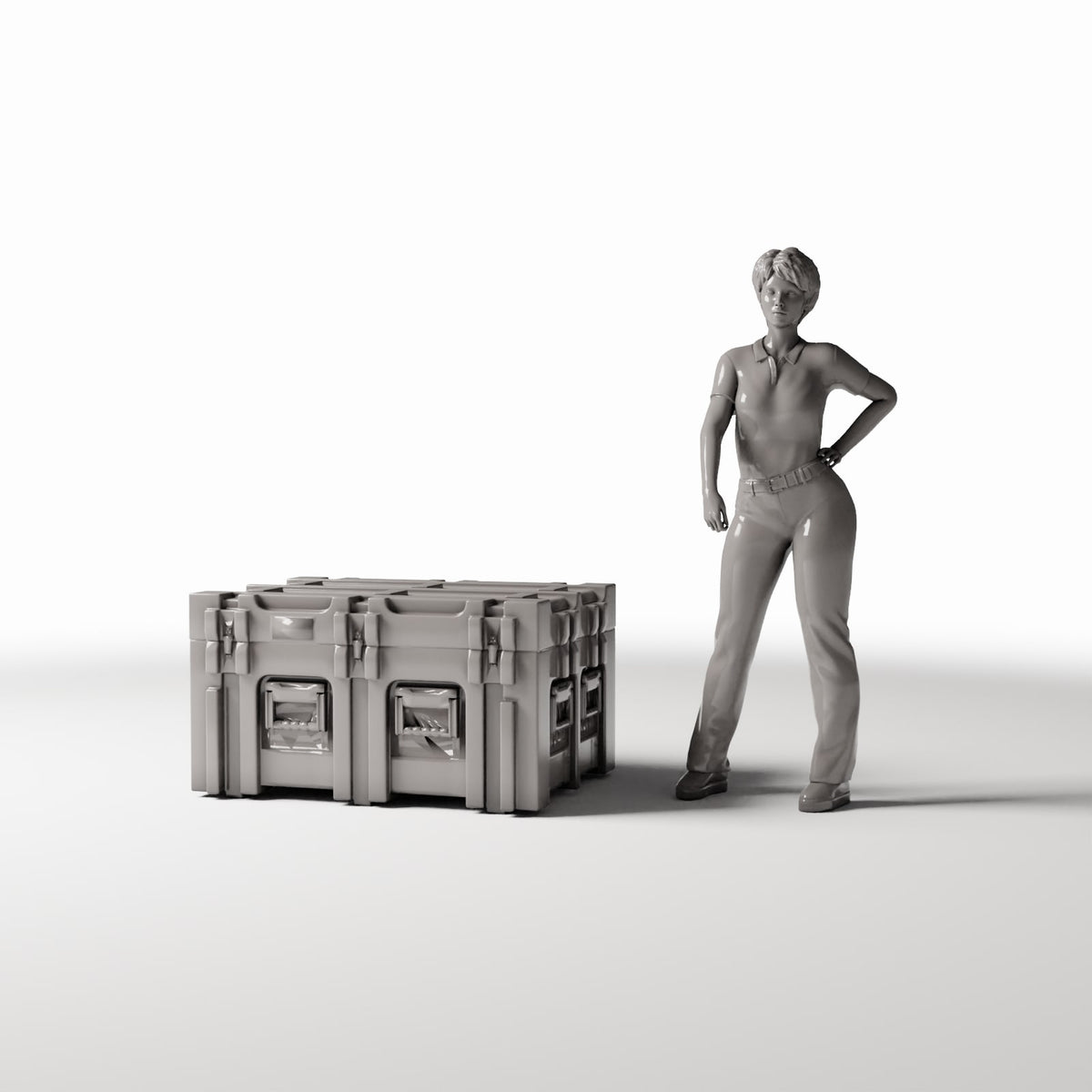 Budowa dioramy, zdjęcie produktu 1: Diorama - przechowywanie i transport: wojskowa skrzynia transportowa typu D (Ref. 349D)