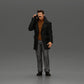 Imagem do produto de modelismo de diorama 0: figura de diorama - homem turco com casaco e suéter de gola alta, ao telefone (Ref Nr. A78)