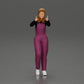 Diorama Modellbau Produktfoto 0: Stehendes, lächelndes Mädchen in Latzhose, beide Daumen hoch - Diorama-Figur (Ref Nr. A82)