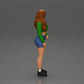 Diorama modellismo foto prodotto 2: Miniatura: Ragazza sportiva in piedi con giacca corta, pantaloni corti e sneakers (Ref Nr. A74)