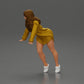 Diorama Modellismo foto prodotto 4: Diorama-miniatura: Donna in camicia lunga, posa dinamica in avanti sulle punte dei piedi (Ref Nr. A121)