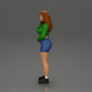 Diorama Modellismo foto prodotto 5: Miniatura: Ragazza sportiva in piedi con giacca corta, pantaloni corti e sneakers (Rif. Nr. A74)