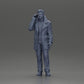 Foto de produto de modelismo de diorama 6: figura de diorama - homem turco com casaco e suéter de gola alta, ao telefone (Ref Nr. A78)