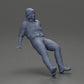 Diorama Modellismo foto prodotto 7: Miniatura seduta, uomo in abbigliamento storico con cappello e bretelle (Ref Nr. A84)