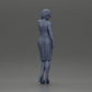 Diorama modellismo foto prodotto 8: Figura femminile diorama in mini abito, capelli corti, mano al collo, collana (Ref Nr. A99)