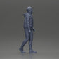 Diorama modelmaking product photo 8: Diorama figure: Bearded man in winter clothing, walking - Diorama miniature (Ref No. A129)