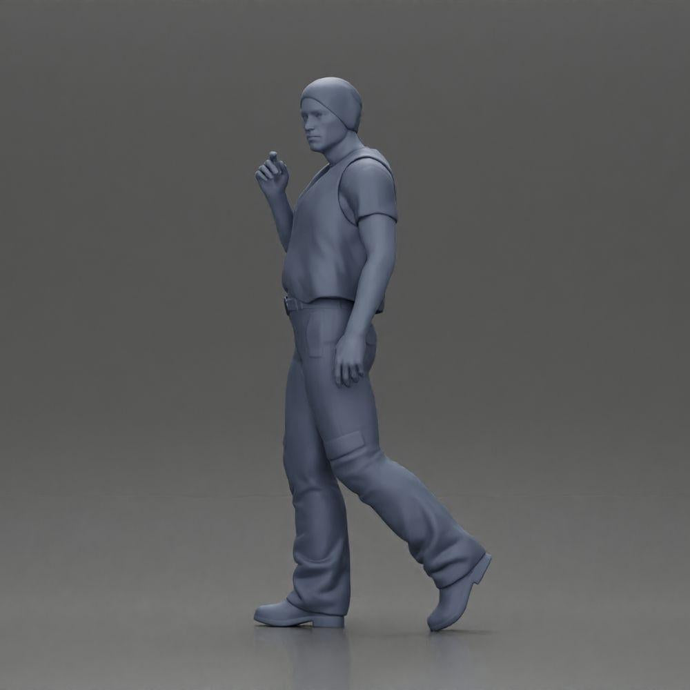 Διακοσμητικό μοντέλο φωτογραφίας προϊόντος 11: Κινούμενη μινιατούρα, άνδρας με μαντήλι και γιλέκο για διακοσμητικά - λεπτομερές (Ref Nr. A65)