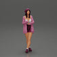 Diorama Modellismo foto prodotto 12: Figura femminile diorama con cardigan aperto e pantaloni corti con ombrello (Rif. Nr. A92)
