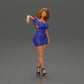 Modello diorama foto prodotto 1: Figura diorama: Miniatura diorama - Figura in abito blu e tacchi alti in posa elegante (Rif Nr. A127)