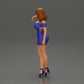Modello diorama foto prodotto 5: figura diorama: miniatura diorama - figura in abito blu e tacchi alti in posa elegante (Rif. Nr. A127)
