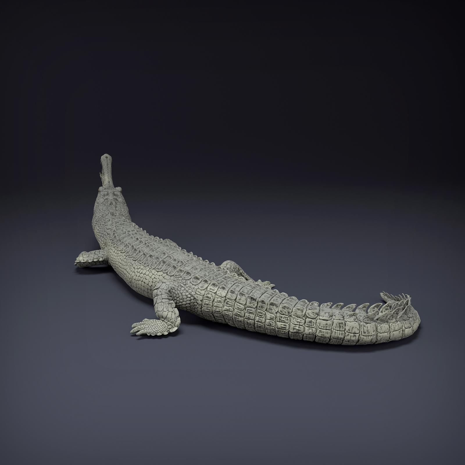 Produktfoto Tier Figur Diorama, Modellbau: 0: Dschungel Tier Figur: Gangesgavial – Gharial (Ref 01_01_80)