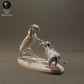 Produktfoto Tier Figur Diorama, Modellbau: 0: Wildtier Figur: Leopard jagt Warzenschwein – Tiere der Savanne (Ref 01_01_42)