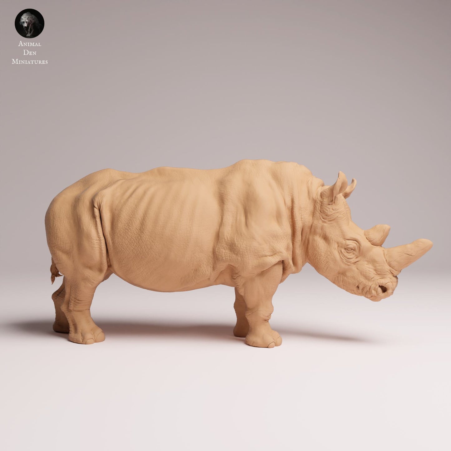 Produktfoto Tier Figur Diorama, Modellbau: 0: Wildtier Figur: Nördliches Weißes Nashorn – vorgefertigt (Ref 25_07_02)