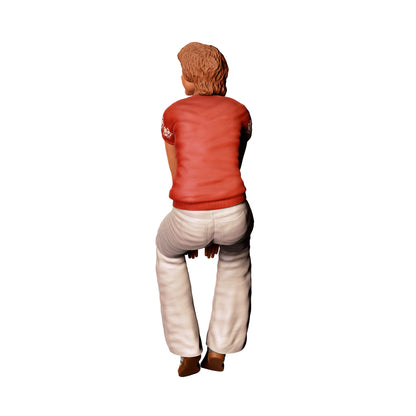 Modelo de diorama foto do produto 0: Mulher sentada com camisa de flores – Figura em roupa casual (Ref. Nr. 438)