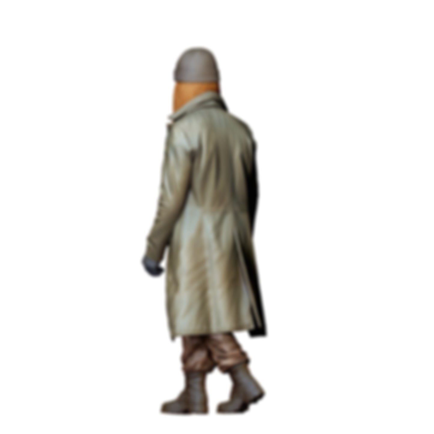3DP Miniatures 2: Στάσιμη φιγούρα: Άνδρας με μακρύ παλτό, καπέλο, γάντια & μπότες (Ref. Nr. 494)