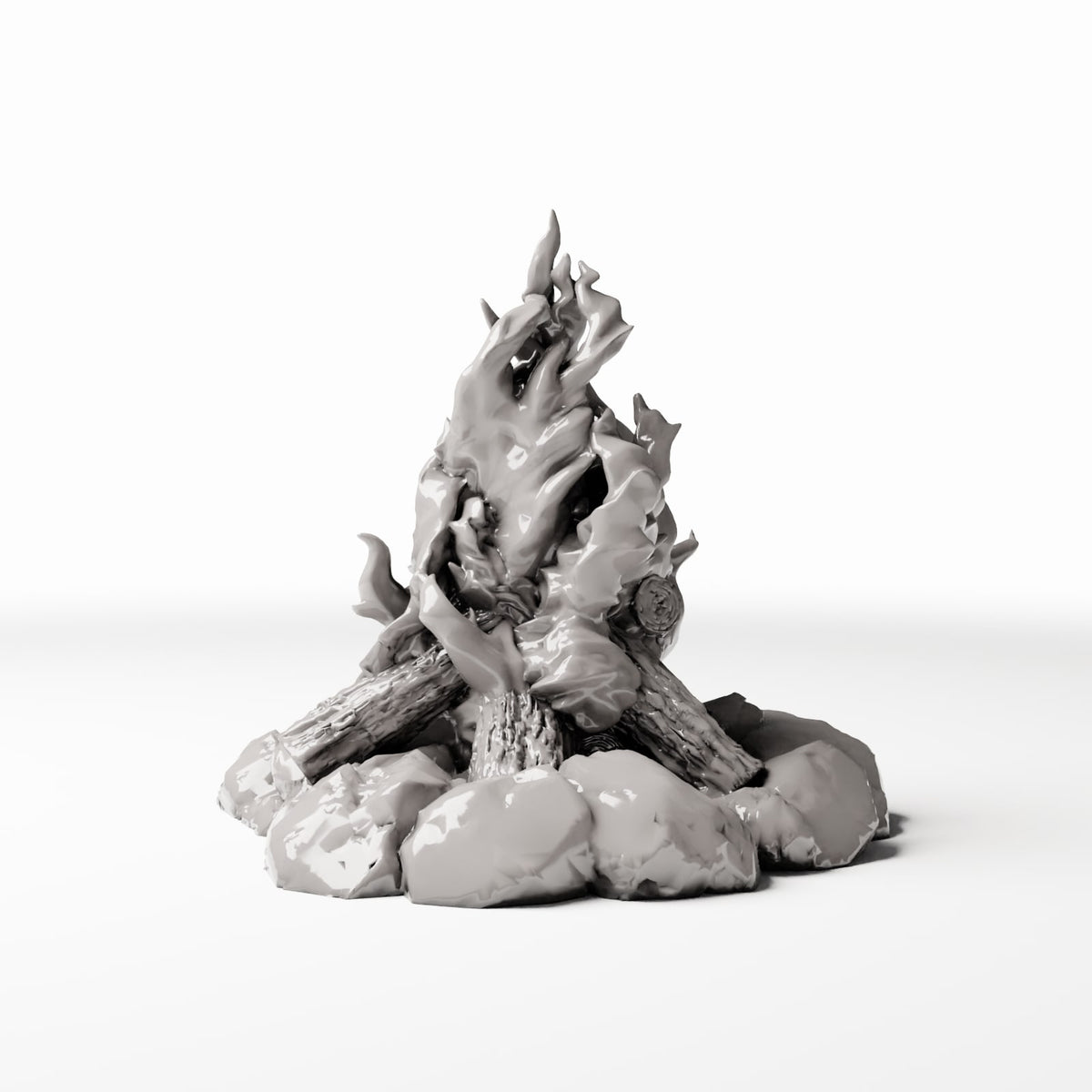 Diorama Modellbau Produktfoto 2: Diorama Gelände: Lagerfeuer mit Steinring (Ref. 429D)