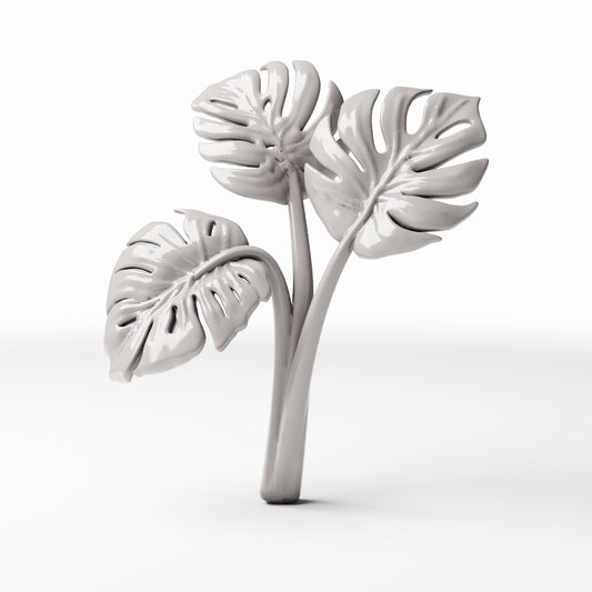 Produktová fotografie pro modelářství dioramat 0: Rostliny do diorámy: Monstera se třemi listy (Ref. 481D)