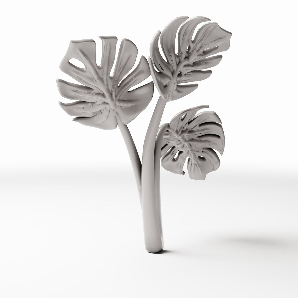 Foto de produto de modelismo de diorama 3: Plantas para diorama: Monstera com três folhas (Ref. 481D)