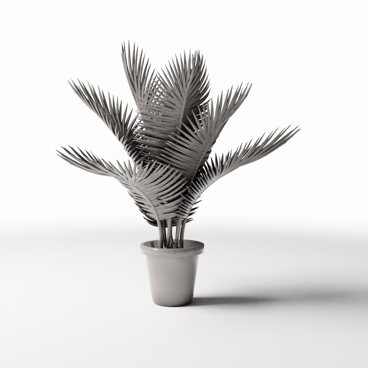Fotografia do produto de modelismo de dioramas 2: Plantas de diorama: palmeira-sagu em vaso (Ref. 502D)