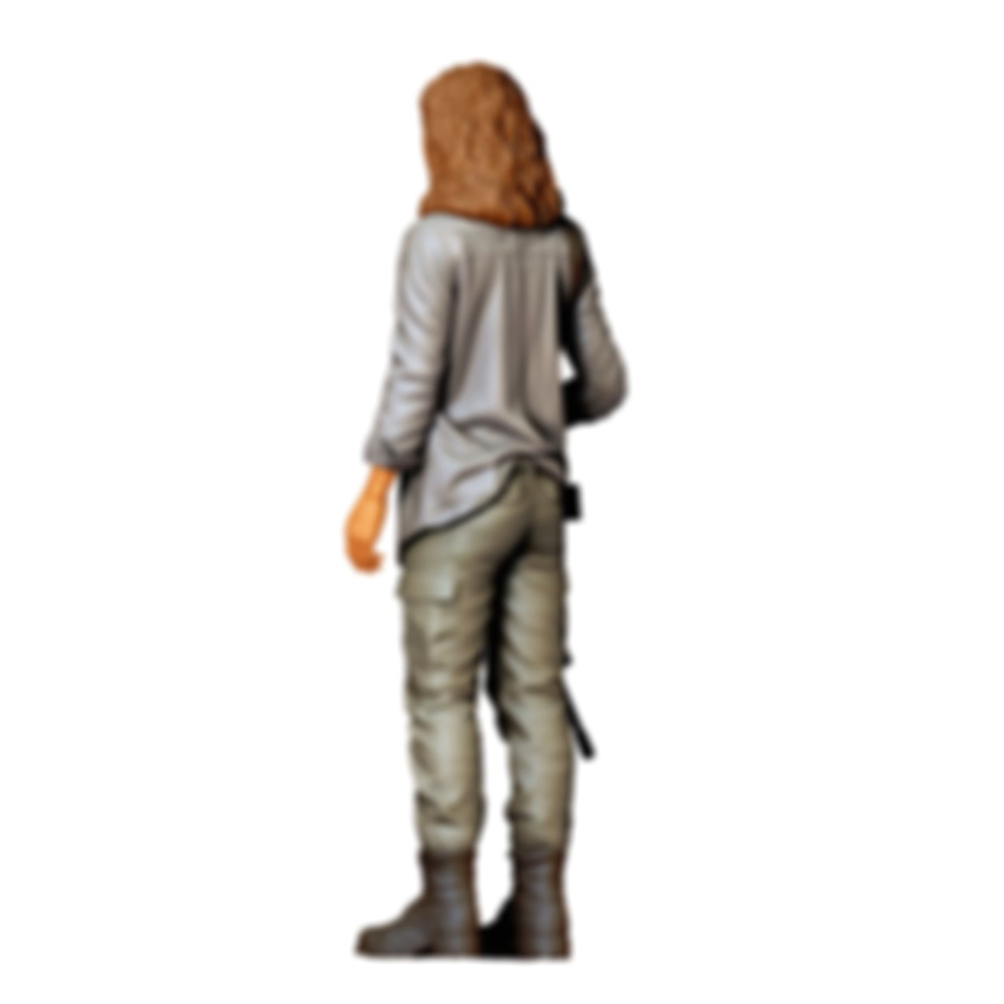 3DP Miniatures 2: Stehende Figur: Frau mit Gewehr vor dem Körper (Ref. Nr. 496)