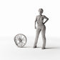Foto prodotto per diorami e modellismo 1: Diorama stradale: ruota di bicicletta danneggiata (Ref. 601D)