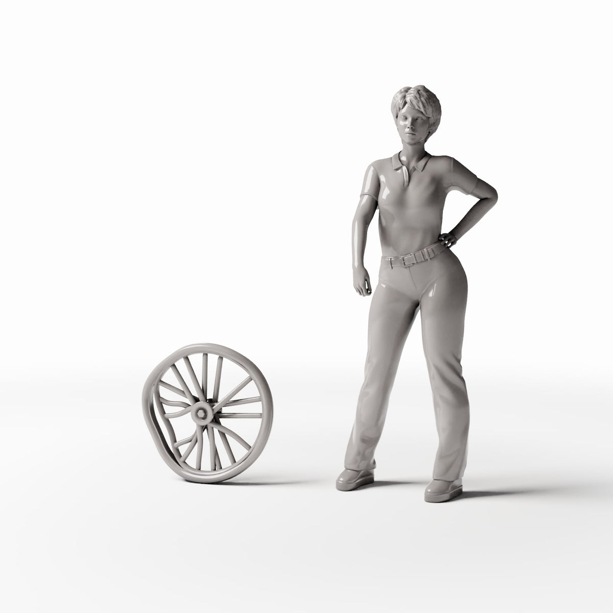 Foto prodotto per diorami e modellismo 1: Diorama stradale: ruota di bicicletta danneggiata (Ref. 601D)