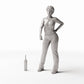 Diorama Modellbau Produktfoto 1: Diorama Haushalt: Schlanke Glasflasche (Ref. 623D)