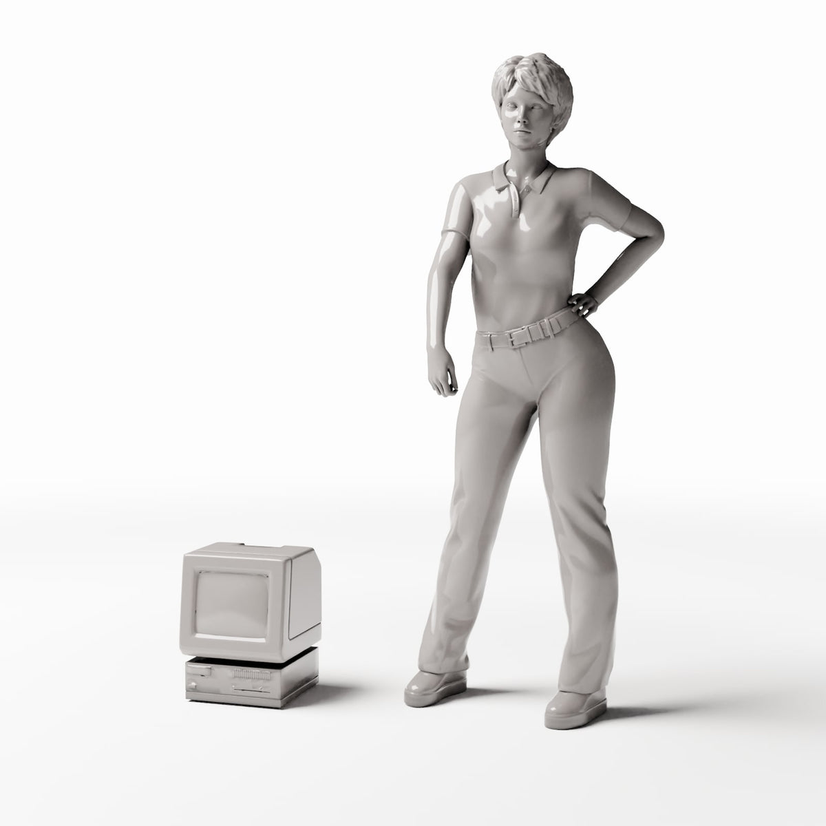 Foto prodotto per diorami e modellismo 1: Arredo per diorami: computer degli anni '90 (Ref. 689D)