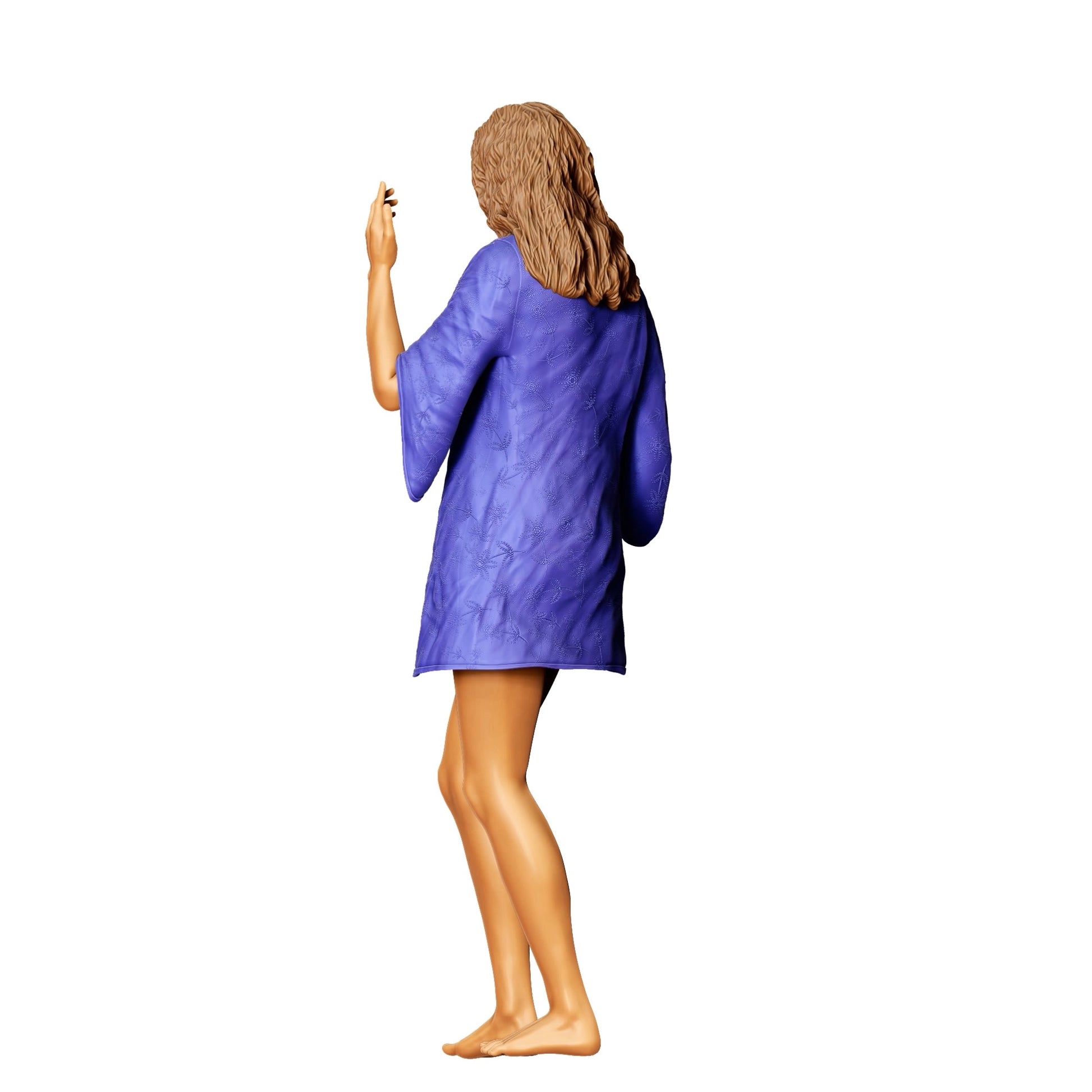 Diorama Modellbau Produktfoto 0: Pool Party Gäste - Frau im Bikini mit Sektglas 2 (Ref. Nr. 326)