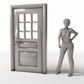 Diorama Modellbau Produktfoto 1: Diorama Gebäude: Klassische Eingangstür mit Fensterfeld (Ref. 710D)