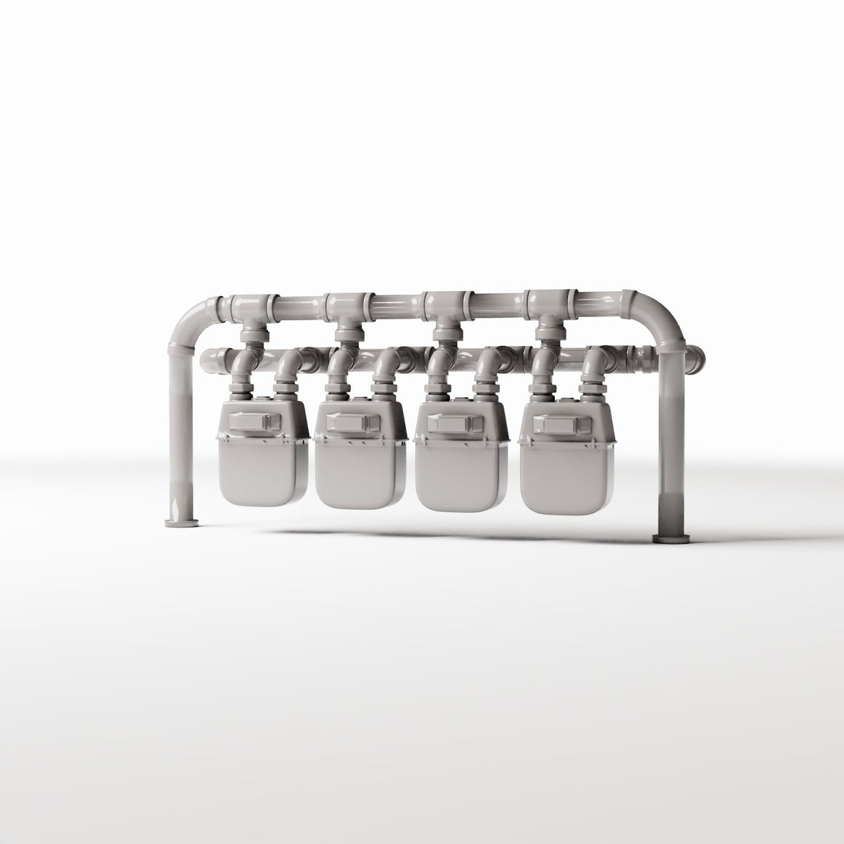 Foto prodotto per diorami e modellismo 0: Infrastruttura per diorami: stazione con quattro contatori elettrici (Ref. 720D)