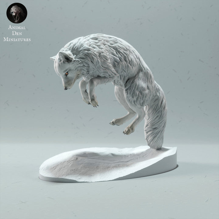 Produktfoto Tierfigur Animal Den Miniatures 0: Polar Tierfigur: Polarfuchs - springend (22_12_17)