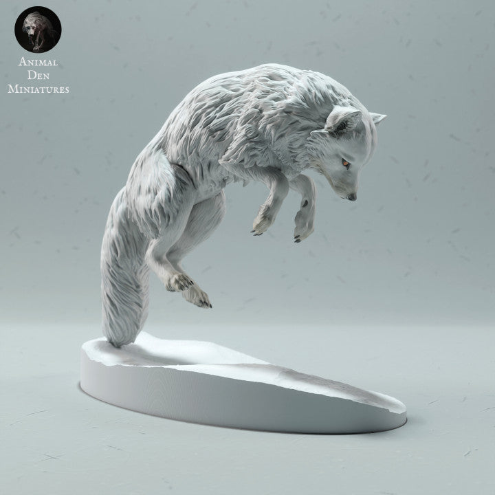 Produktfoto Tierfigur Animal Den Miniatures 1: Polar Tierfigur: Polarfuchs - springend (22_12_17)