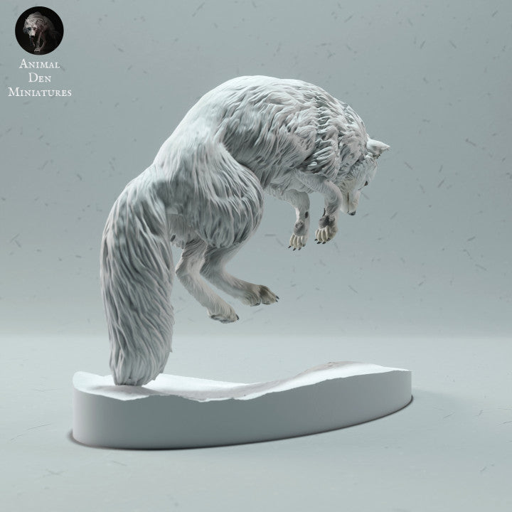 Produktfoto Tierfigur Animal Den Miniatures 2: Polar Tierfigur: Polarfuchs - springend (22_12_17)