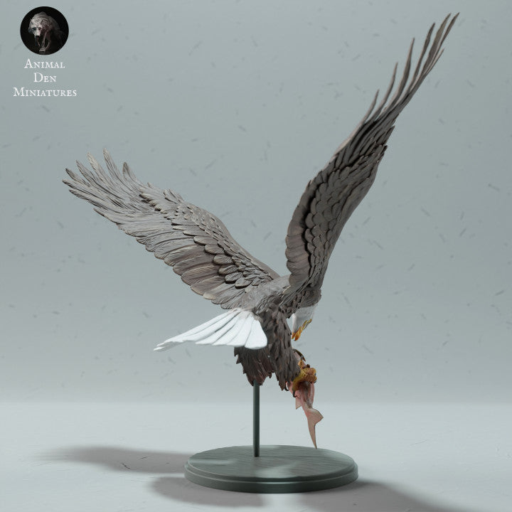 Produktfoto Tierfigur Animal Den Miniatures 1: Wildtier Tierfigur: Weißkopfseeadler - frisst einen Lachs (23_01_14)