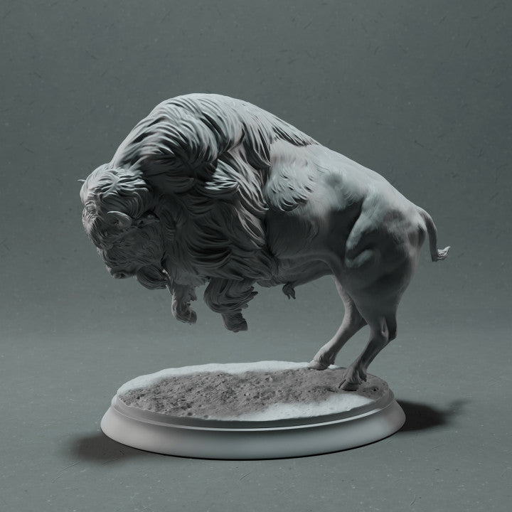 Produktfoto Tierfigur Animal Den Miniatures 1: Wildtier Tierfigur: Amerikanischer Bison - angreifend (22_10_14)