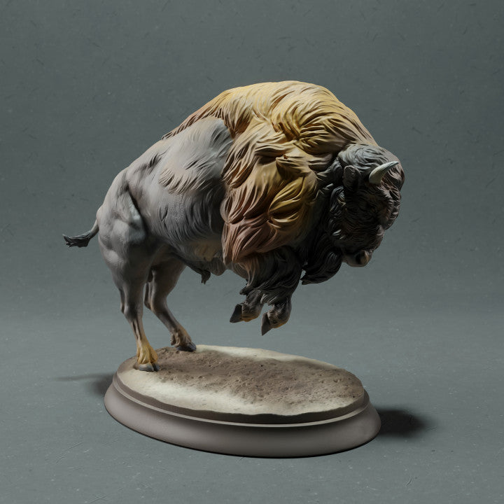 Produktfoto Tierfigur Animal Den Miniatures 4: Wildtier Tierfigur: Amerikanischer Bison - angreifend (22_10_14)