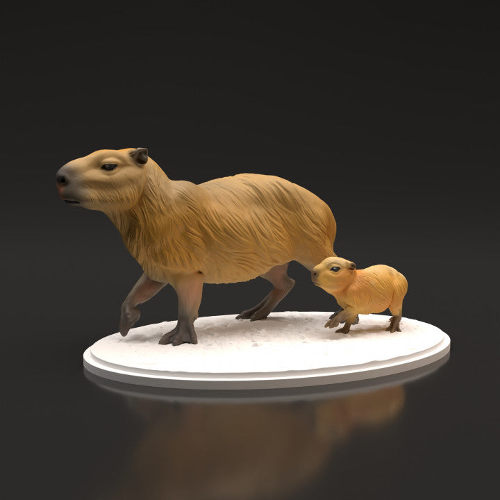 Produktfoto Tierfigur Animal Den Miniatures 0: Wildtier Tierfigur: Wasserschweine (22_06_05)