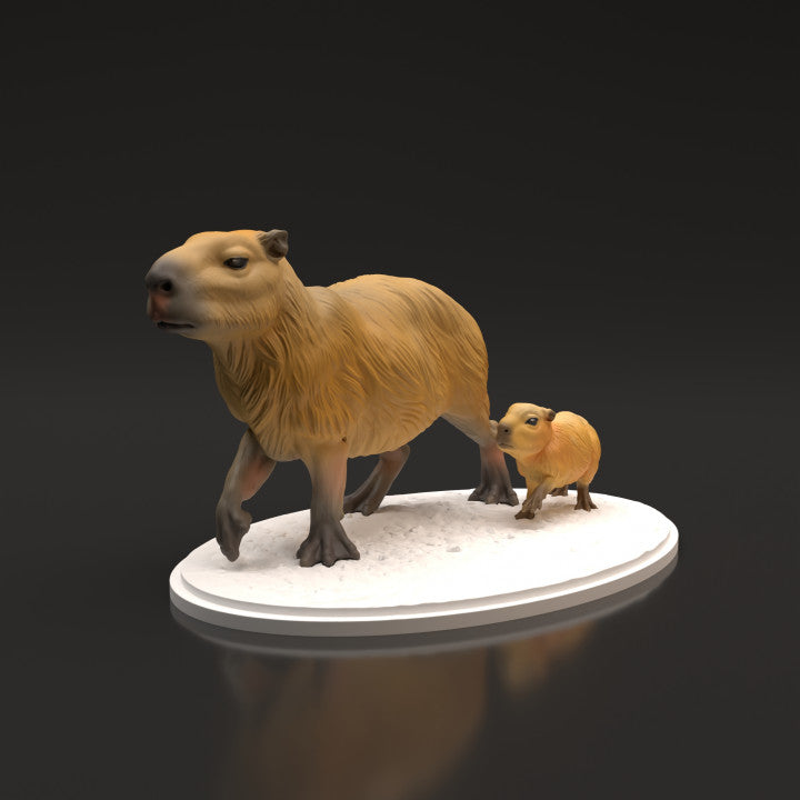 Produktfoto Tierfigur Animal Den Miniatures 5: Wildtier Tierfigur: Wasserschweine (22_06_05)
