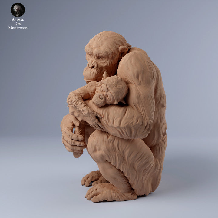 Produktfoto Tier Figur Diorama, Modellbau: 0: Schimpansen Mutter mit Baby: Tiere aus Afrika